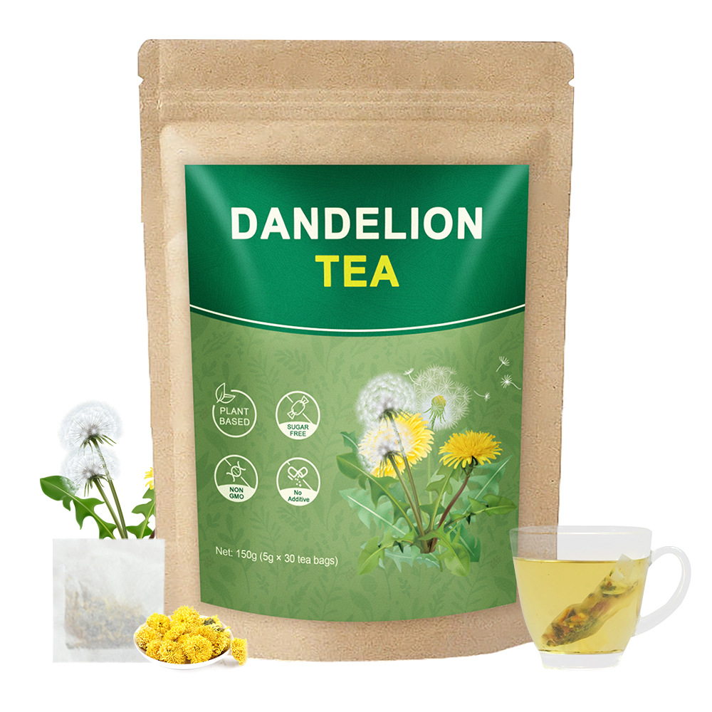 植物基蒲公英根草本茶 无咖啡因 用于肝脏清洁 消化支持和身体排毒健康