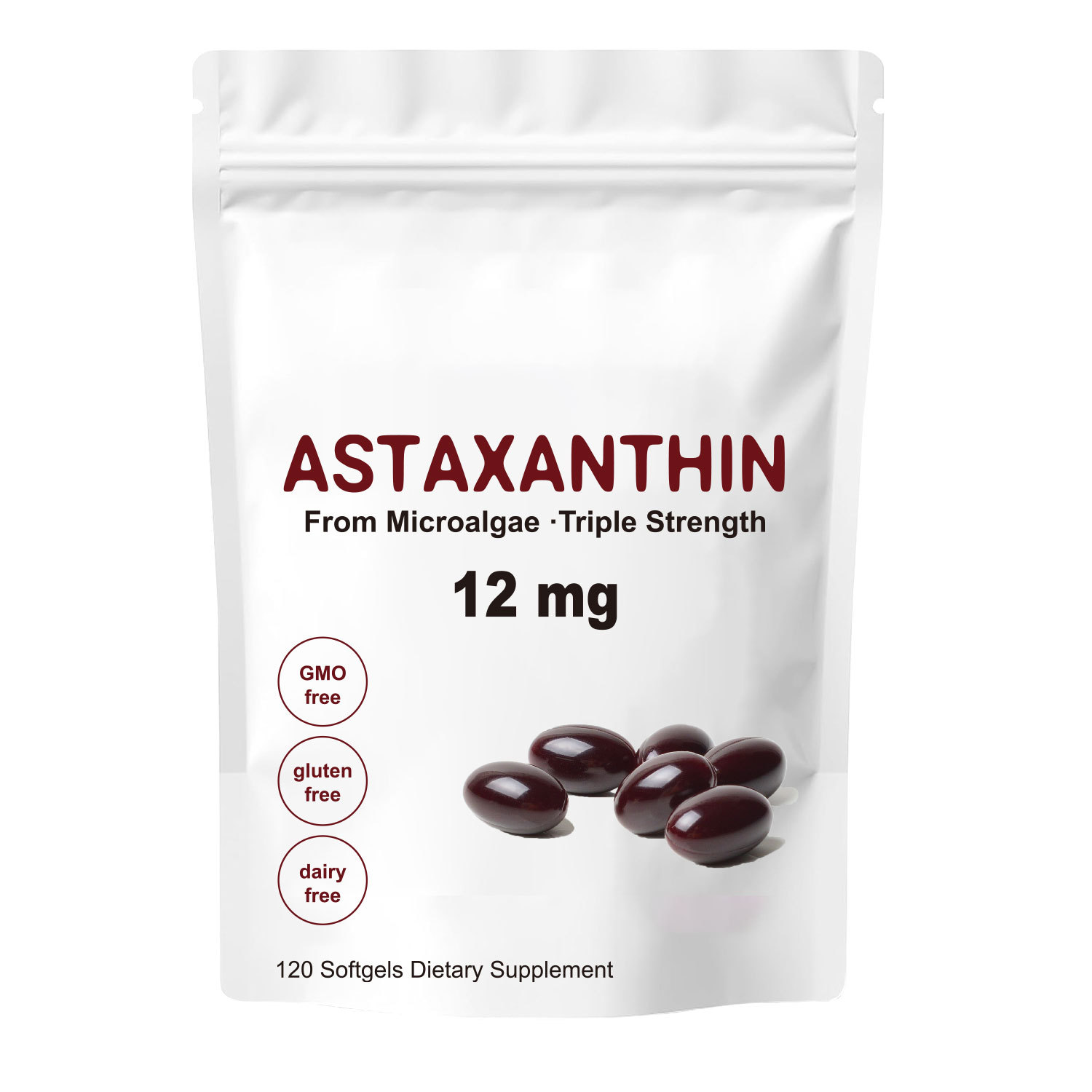 现货 跨境Tk 亚马逊畅销款 南极磷虾油 12mg 虾青素 软胶囊 120粒 中国制造 固定价格